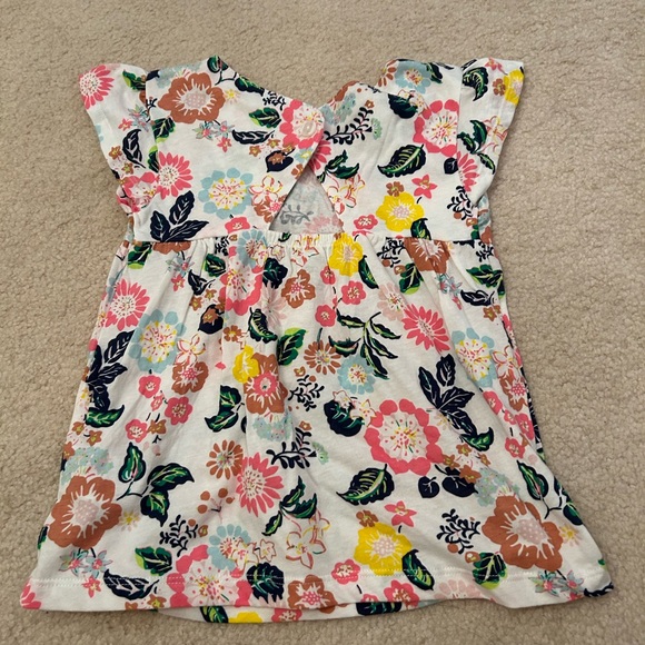 Carter’s Floral Blouse Size 5T White Pink Blue Yellow - Picture 3 of 3